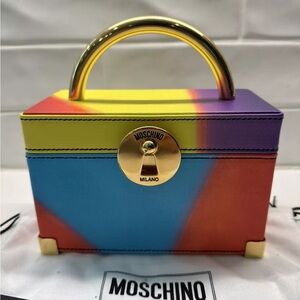 Moschino Multicolored Hard Box Bag